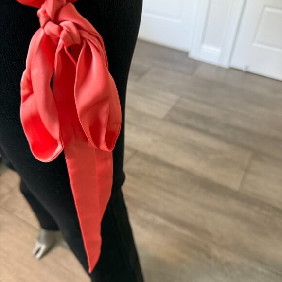 Ramy Brook Button Down Long Sleeve Satan Blouse Top Orange Size XS NWT - Picture 6 of 10